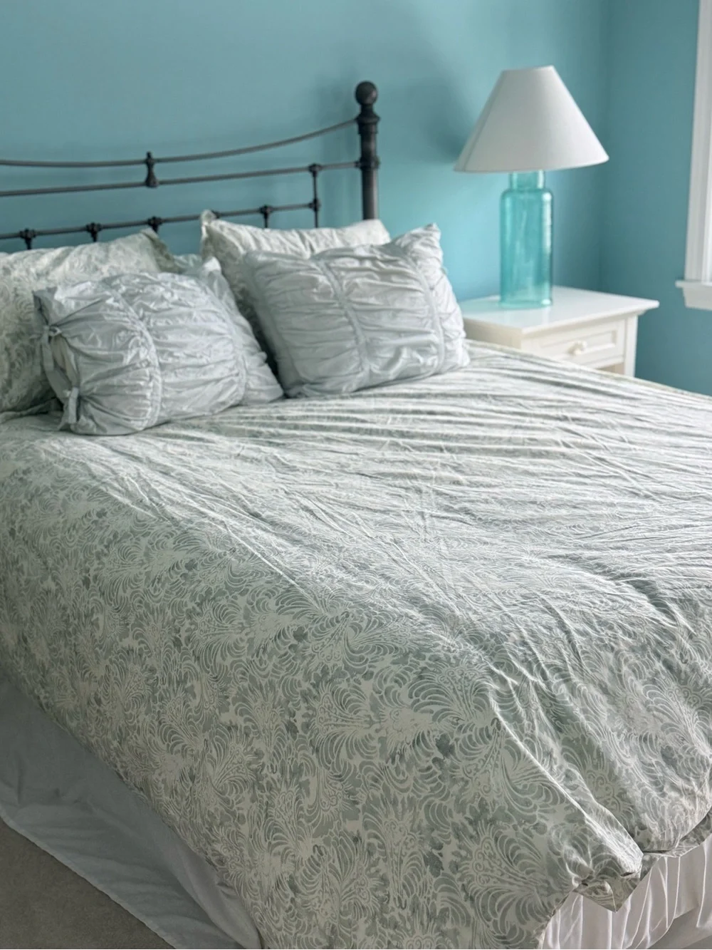 Pottery Barn seafoam green